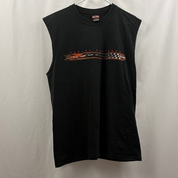 Harley-Davidson Other - Harley-Davidson Men’s Sleeveless Black T-shirt Size Large Kansas City MO 2002